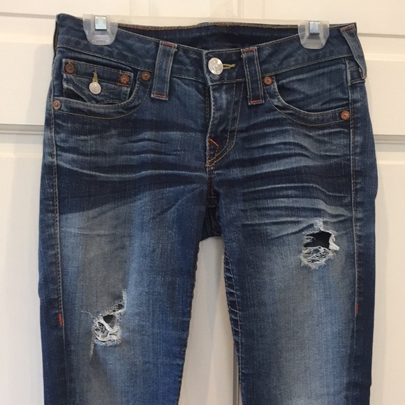 True Religion Joey Flare Jeans Size 27 - Picture 2 of 13